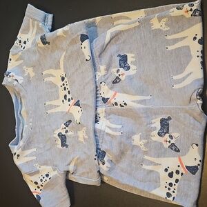 Adorable Dog Print Baby Pajamas